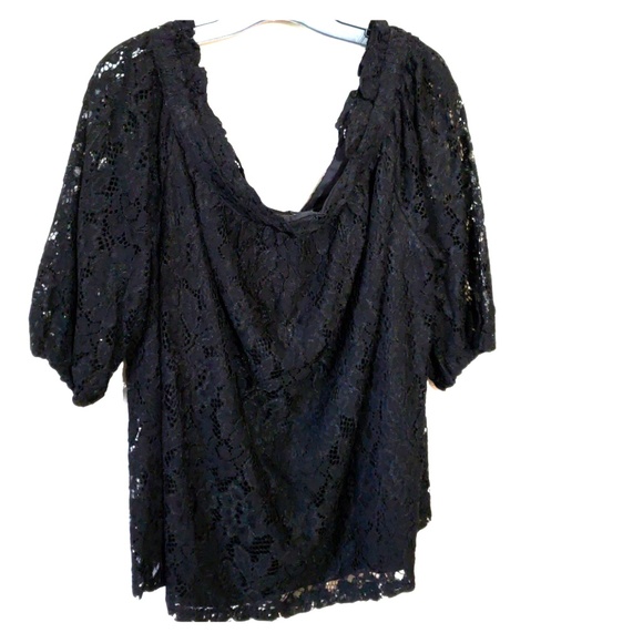 NWT-Lane Bryant Lace OTS top - Picture 3 of 5